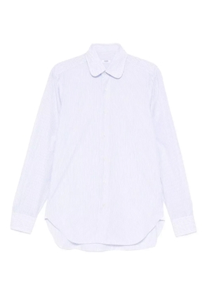 Barba striped round-collar shirt - Blue