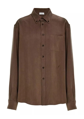 Ferragamo long-sleeved shirt - Brown
