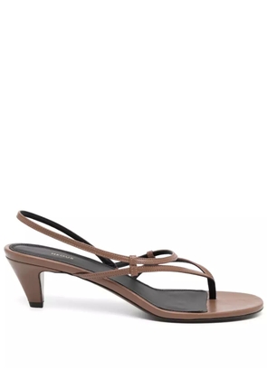 NEOUS 60mm leather sandals - Brown