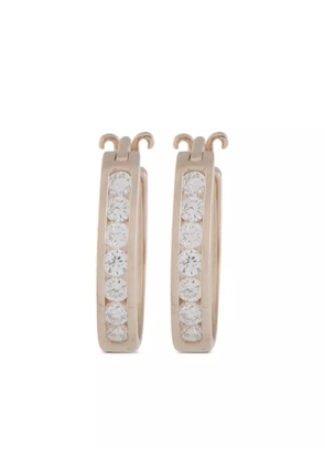 LB Exclusive 14K rose gold diamond earrings - Pink