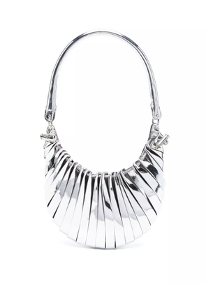 Coperni Mini Petal metallic shoulder bag - Silver