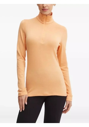 icebreaker zip turtleneck performance top - Orange