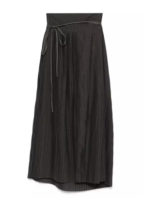 Individual Sentiments pleated midi skirt - Grey