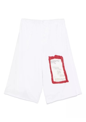 Marni graphic-print trousers - White