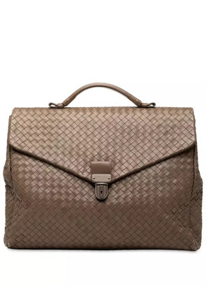 Bottega Veneta Pre-Owned 2009 Nappa Intrecciato business bag - Brown