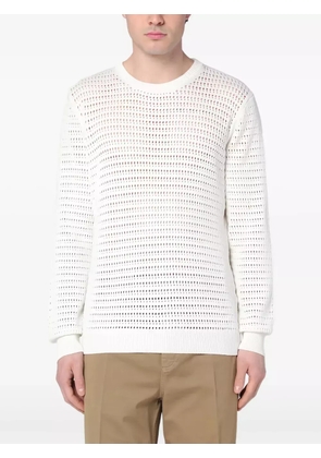 Roberto Collina perforated jumper - White