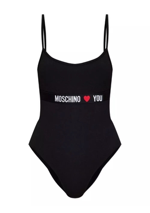 Moschino strap-detail bodysuit - Black