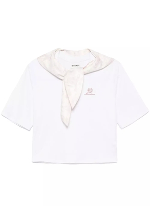 Musium Div. logo-embroidered T-shirt - White