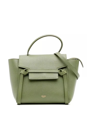 Celine Pre-Owned 2019 Nano Grained Calfskin Belt Bag satchel - Green