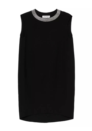Saint Laurent Pre-Owned 2012 crystal-embellished mini dress - Black