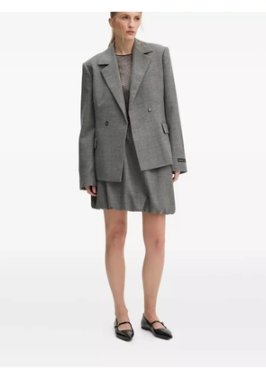 HERSKIND Evans gathered mini skirt - Grey