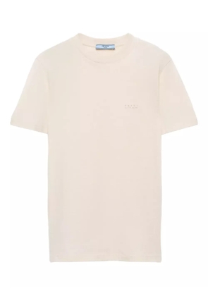 Prada logo-print T-shirt - Neutrals