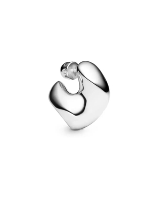 Maria Black medium Saddle earring - Silver