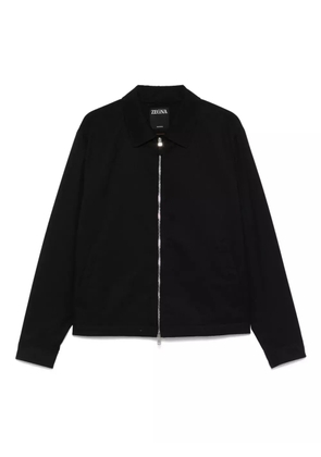 Zegna zip-up jacket - Black