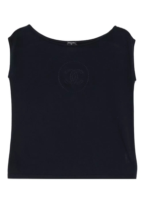 CHANEL Pre-Owned 2007 cotton top - Blue