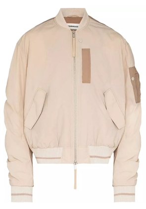 Tom Wood Purth bomber jacket - Neutrals