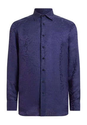 ETRO paisley-motif jacquard shirt - Blue