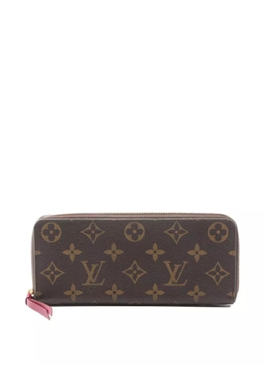 Louis Vuitton Pre-Owned 2018 Clemence monogram-pattern leather wallet - Brown