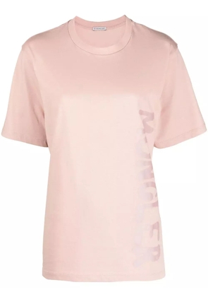 Moncler logo-print cotton T-shirt - Pink