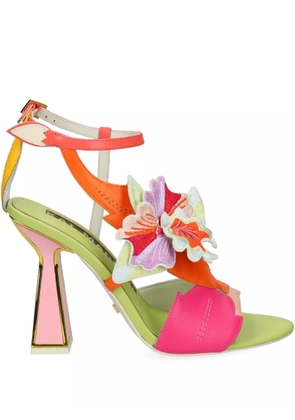 Kat Maconie 105mm floral Orela sandals - Green