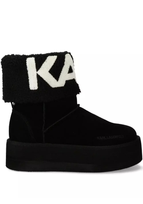 Karl Lagerfeld Thermo platform boots - Black