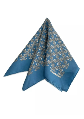 Hermès Pre-Owned 1986-1998 Printed Silk handkerchief - Blue