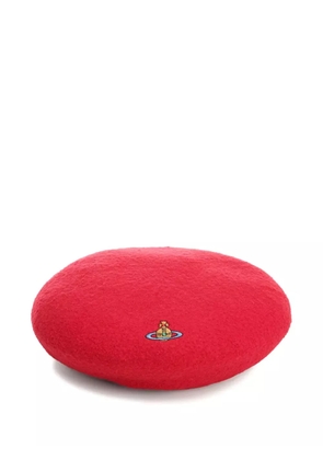 Vivienne Westwood Orb-logo beret - Red