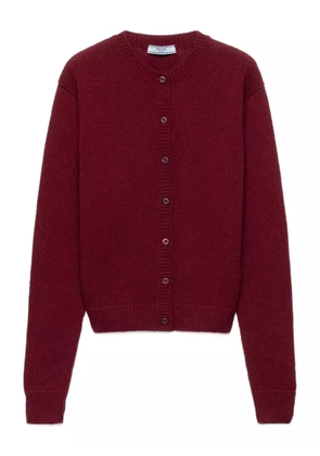 Prada button-down cashmere cardigan - Red