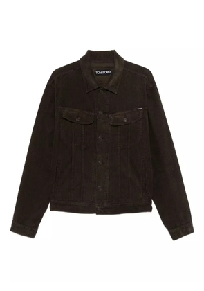 TOM FORD corduroy button-fastening jacket - Green