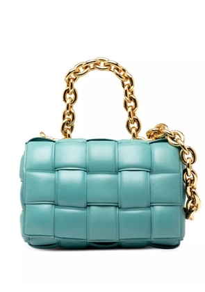 Bottega Veneta Pre-Owned 2012-2025 Nappa Intrecciato Padded Chain Cassette satchel - Blue