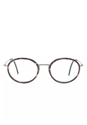 Lindberg round-frame glasses - Black