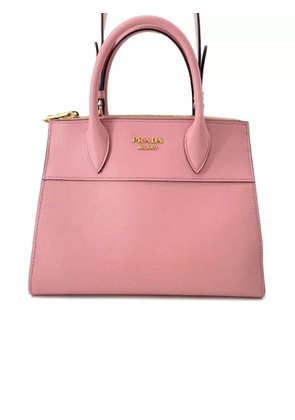 Prada Pre-Owned 2013-2025 City Calf Trimmed Saffiano Paradigme Bag satchel - Pink
