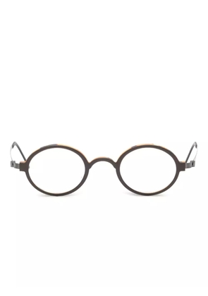 Lindberg round-frame Acetanium 1011 glasses - Silver