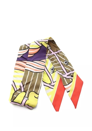 Hermès Pre-Owned 2000s Quadrige Bayadere scarf - Yellow