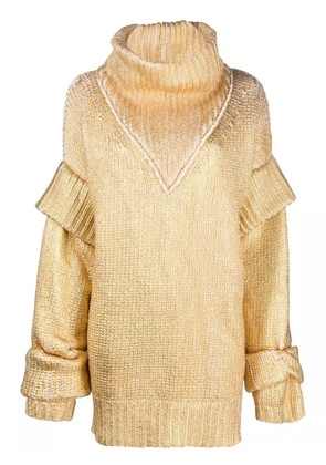 Philipp Plein Maxi Hexagon metallic pullover - Neutrals