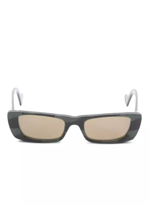 Gucci Pre-Owned 2020s GG rectangle sunglasses - Green