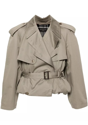 Balenciaga cotton trench coat - Green