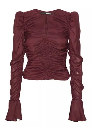 ROTATE BIRGER CHRISTENSEN ruched blouse - Red