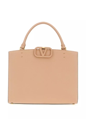 Valentino Garavani VLogo-plaque tote bag - Pink