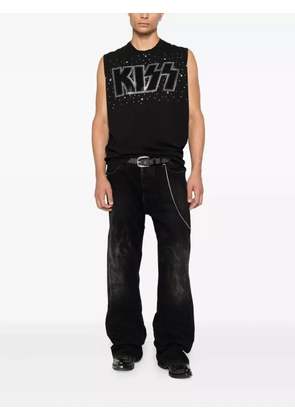 DSQUARED2 x Kiss crystal-embellished tank top - Black