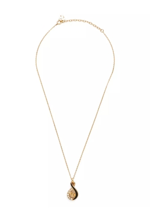 Christian Dior Pre-Owned CD logo necklace - Gold