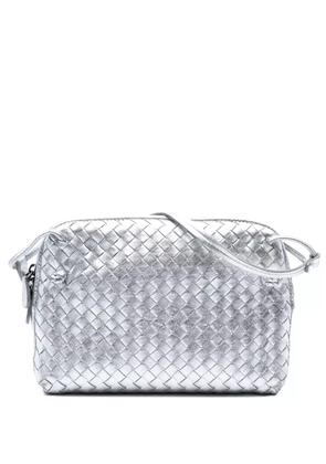 Bottega Veneta Pre-Owned 2012-2025 Metallic Nappa Intrecciato Nodini crossbody bag - Silver