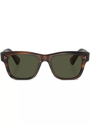 Oliver Peoples Birell square-frame sunglasses - Brown