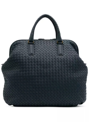 Bottega Veneta Pre-Owned 2008 Nappa Intrecciato Frame Top Handle Bag travel bag - Blue