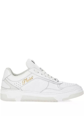 Philipp Plein nappa leather sneakers - White