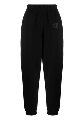 Alexander Wang logo-print tapered track pants - Black