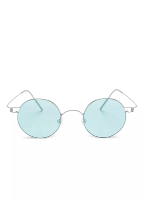 Lindberg round-frame sunglasses - Silver