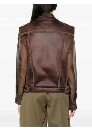 Akris Punto button-down gilet - Brown