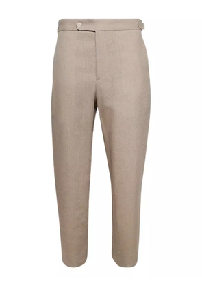 BODE side-strap linen trousers - Neutrals