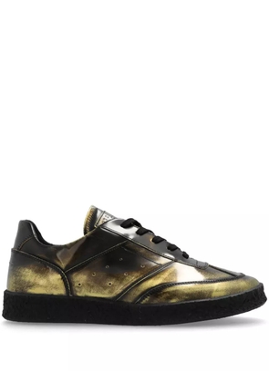 MM6 Maison Margiela Numeric-patch trainers - Gold
